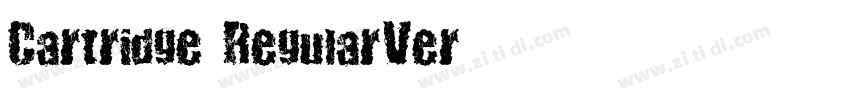 Cartridge RegularVer字体转换